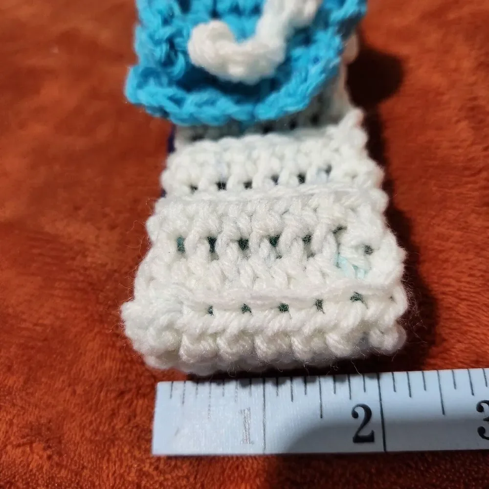 Headbands Crochet Handmade One Blue One Yellow 2pcs. New